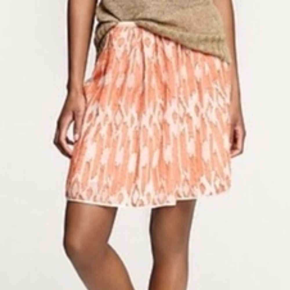 NWOT J.Crew orange detailed skirt women's size 4 (K20) - Picture 2 of 7